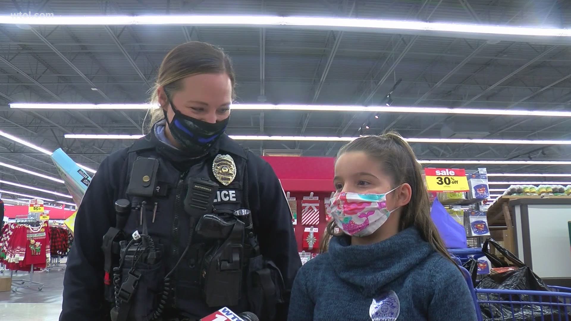 The program lasted three days to make sure everyone could shop for presents safely.