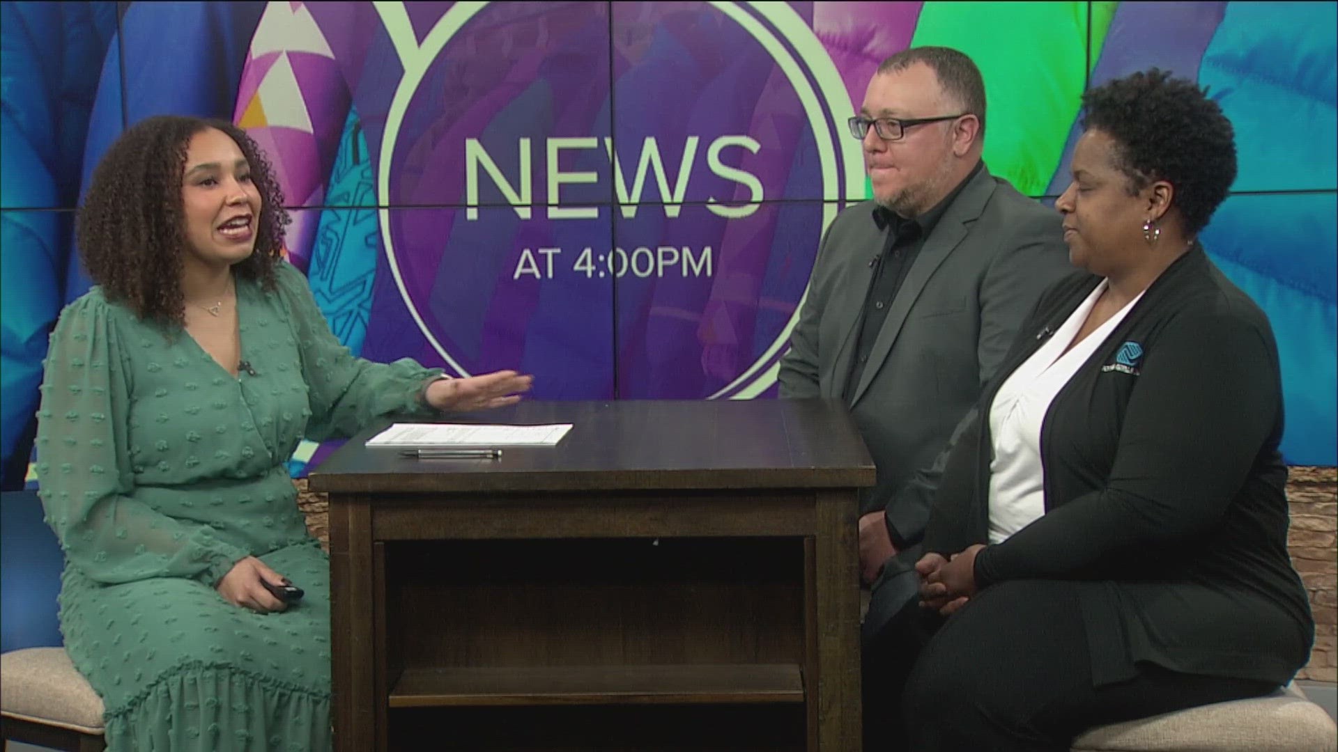 Gerri Peters, of the Boys and Girls Clubs of Toledo, and Mark Moll, of Care for Kids, talked with Caylee Kirby about the local need for warm coats for kids.