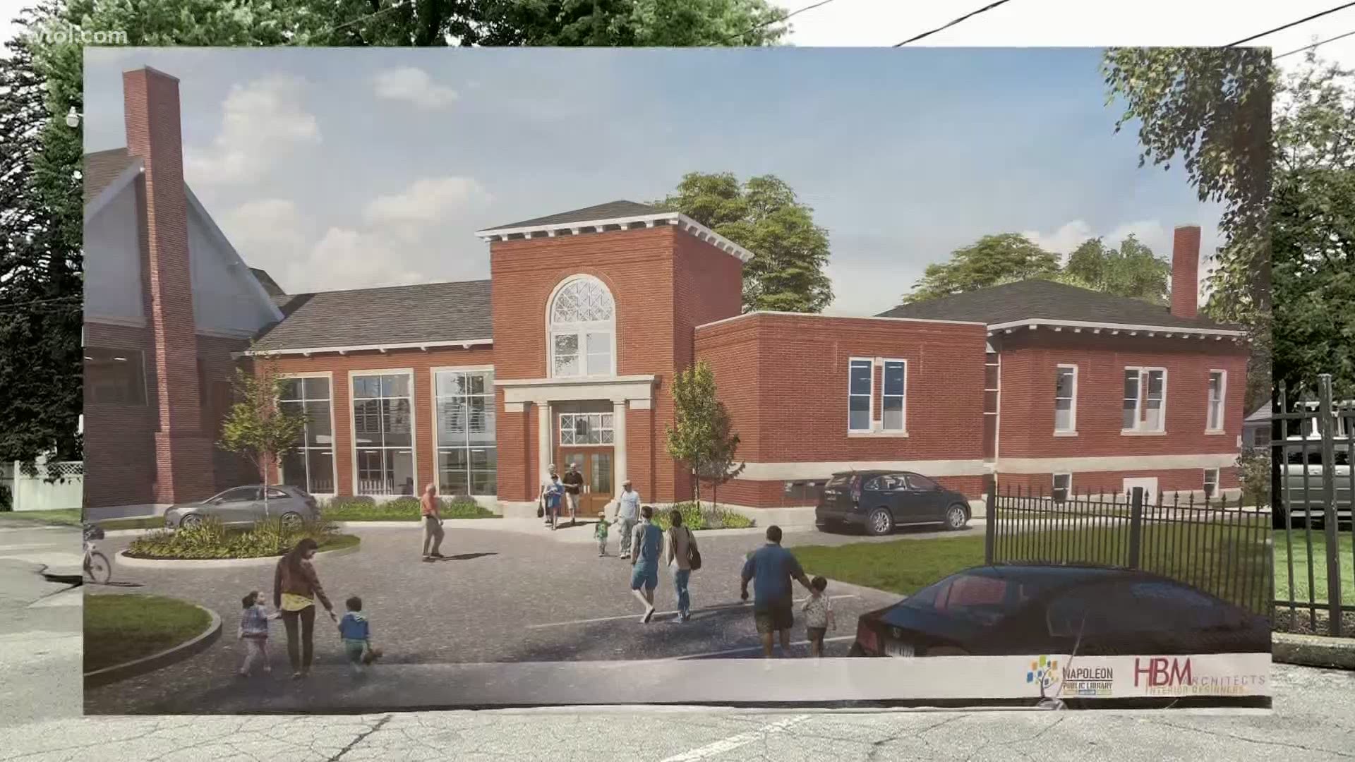 The Napoleon Public library would like to utilize the renovated historic space for expanded services.