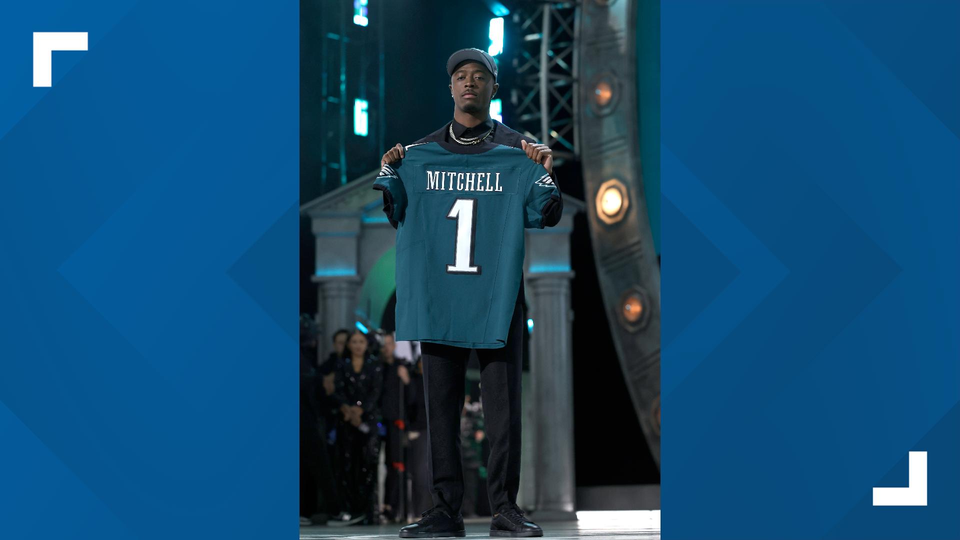 Quinyon Mitchell becomes the first Toledo Rocket since 1993 to be selected in the first round of the draft after being picked by the Philadelphia Eagles.