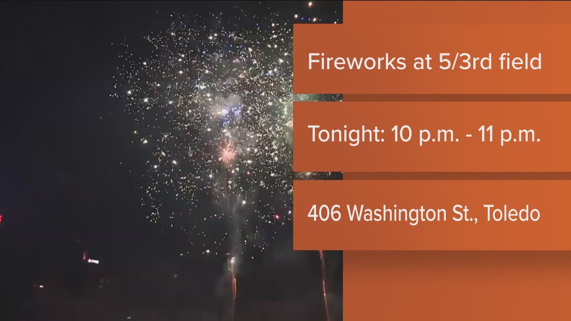 The Toledo Mud Hens will host a homegame against the Louisville Bats on Tuesday. A firework display will take place postgame.