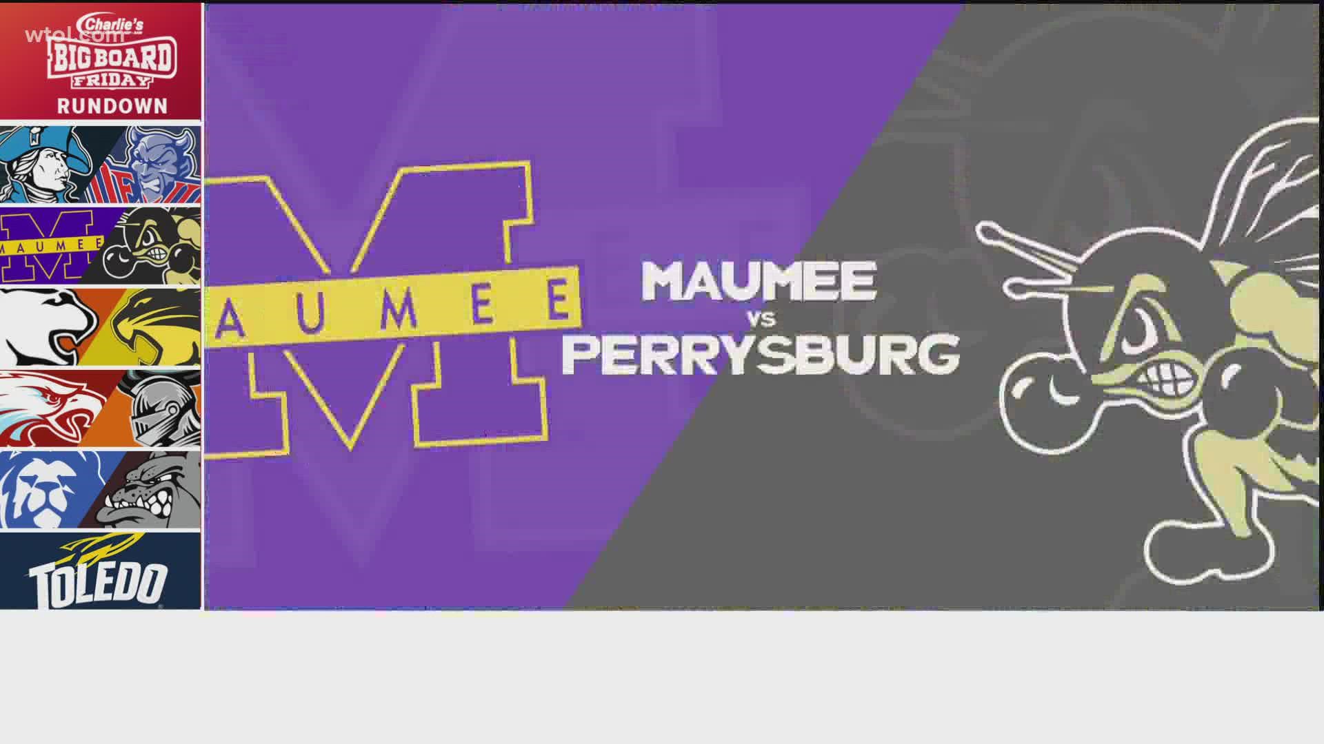 For the 102nd time, Maumee and Perrysburg playing their huge rivalry showdown. They've been playing for the Ding Dong Bell since 1960!