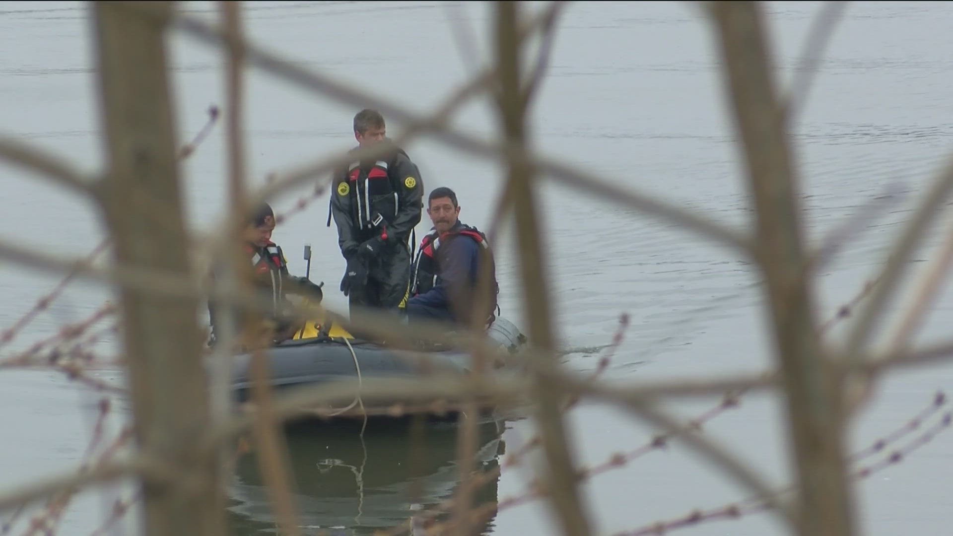 Authorities responded to a water rescue at the National Museum of the Great Lakes shortly before noon on Saturday.