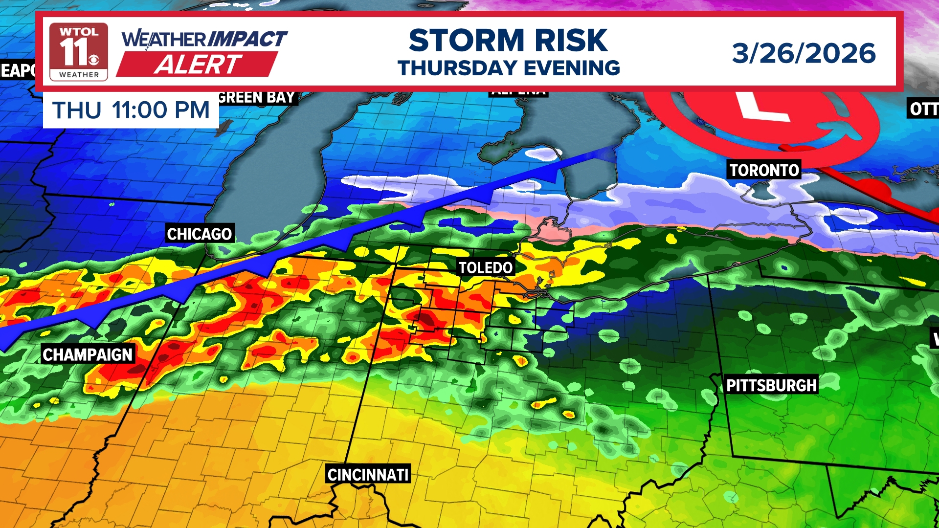 Weather Impact Alert Day: Torrential downpours, gusty winds and ...