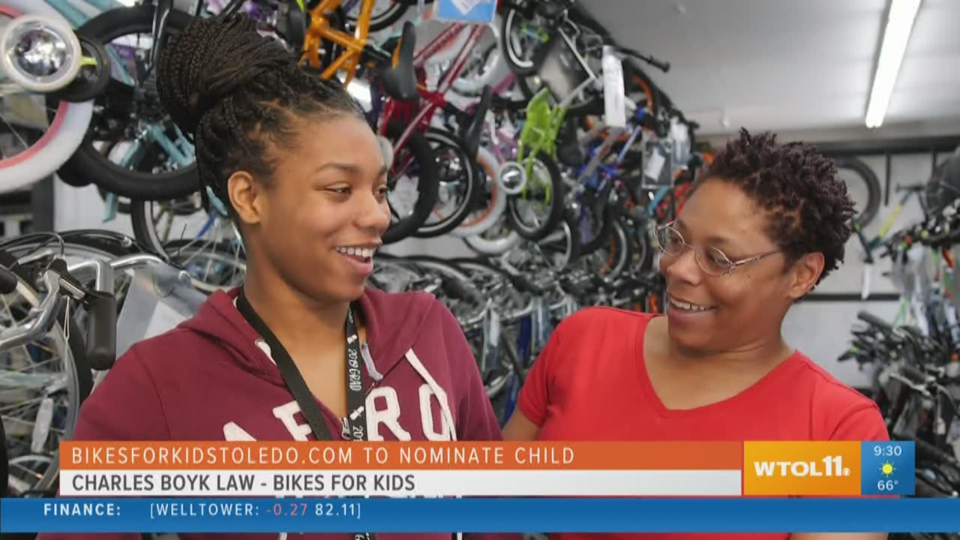 Talina Cooper is this week's Charles Boyk Law Bikes for Kids winner!