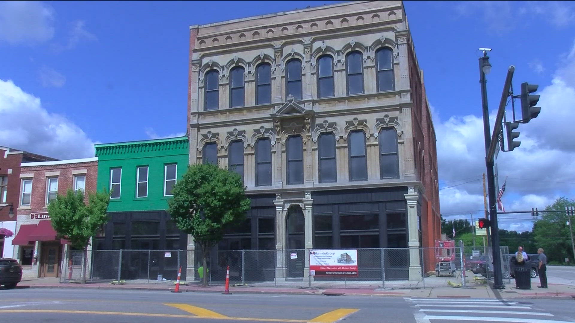 Construction is expected to be complete by 2025 on the building at the corner of Second and Clinton streets, which has sat vacant and in need of renovations.