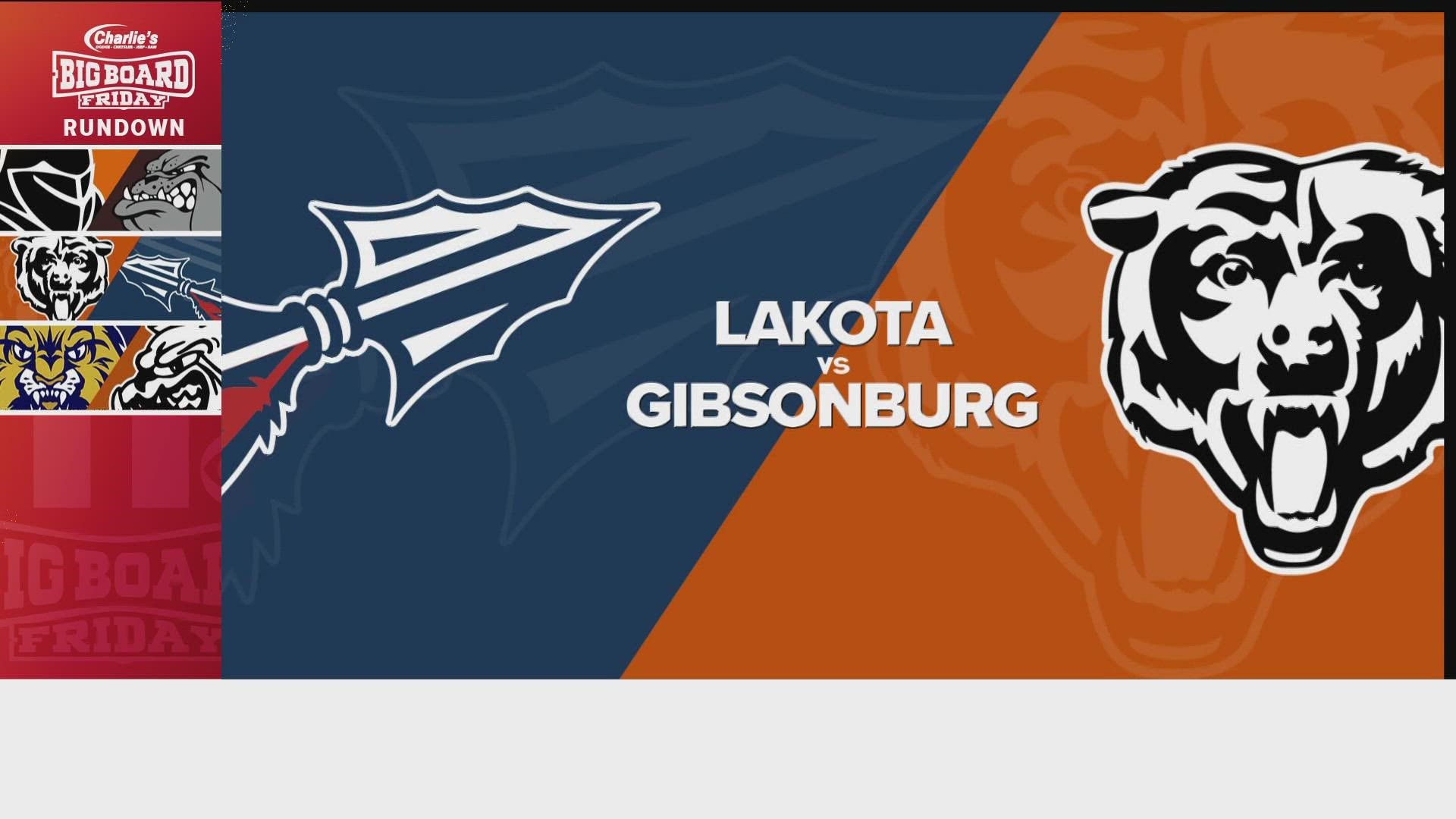 Gibsonburg gets it done on the ground against Lakota. They win it 44-7.