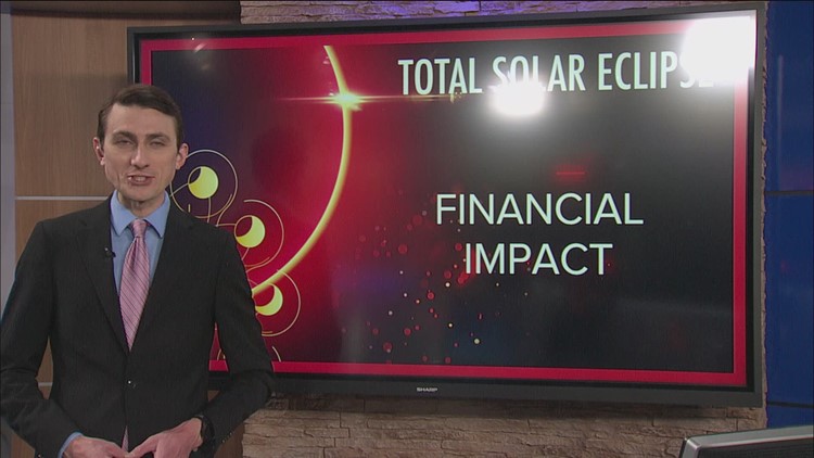 How will the 2024 total solar eclipse affect the local economy?