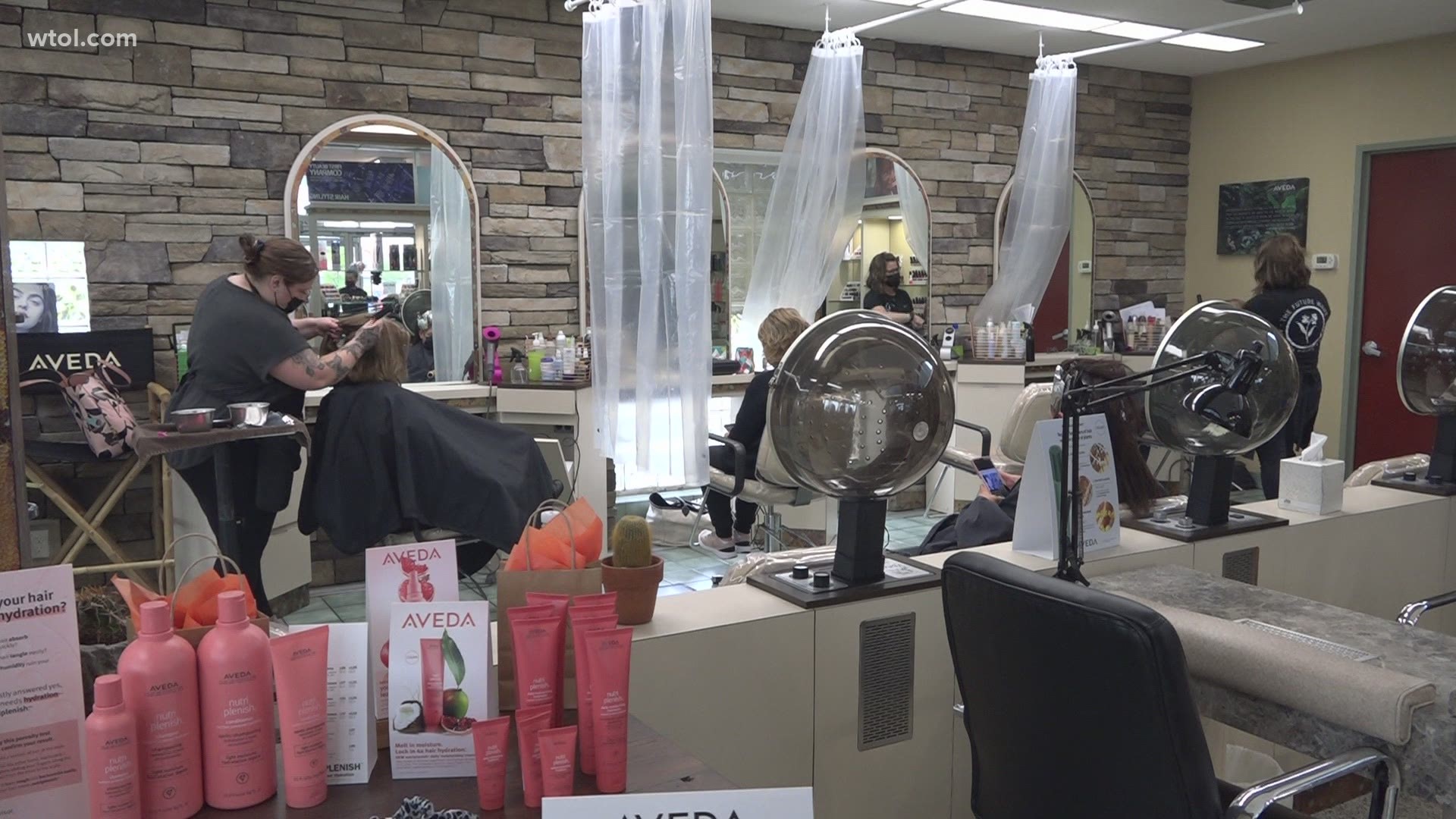 The Future Wave Salon in Oregon says it's so busy, appointments have to been booked four to six weeks in advance.