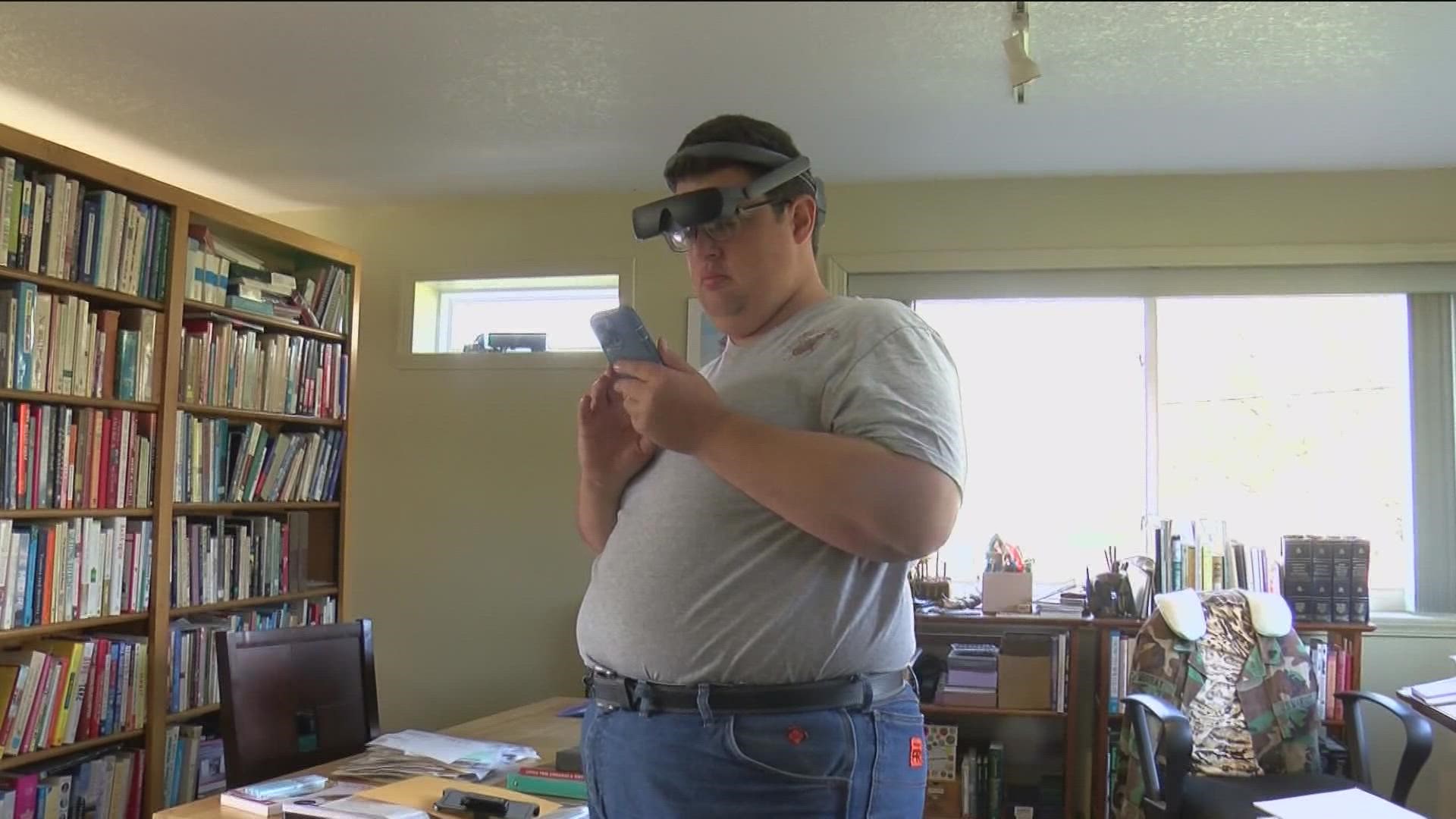 Madelyne Watkins sat down with Benjamin Murray, a legally blind man from Bryan, OH, to learn about a medical device that helps people see who are visually impaired.