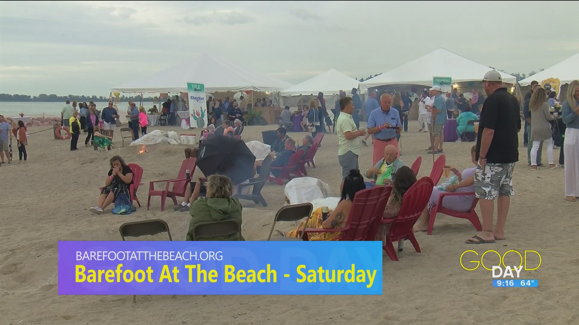 Billy Mann and Aleshia Furr talk Barefoot at the Beach on Saturday, benefiting Toledo's Boys and Girls Clubs.