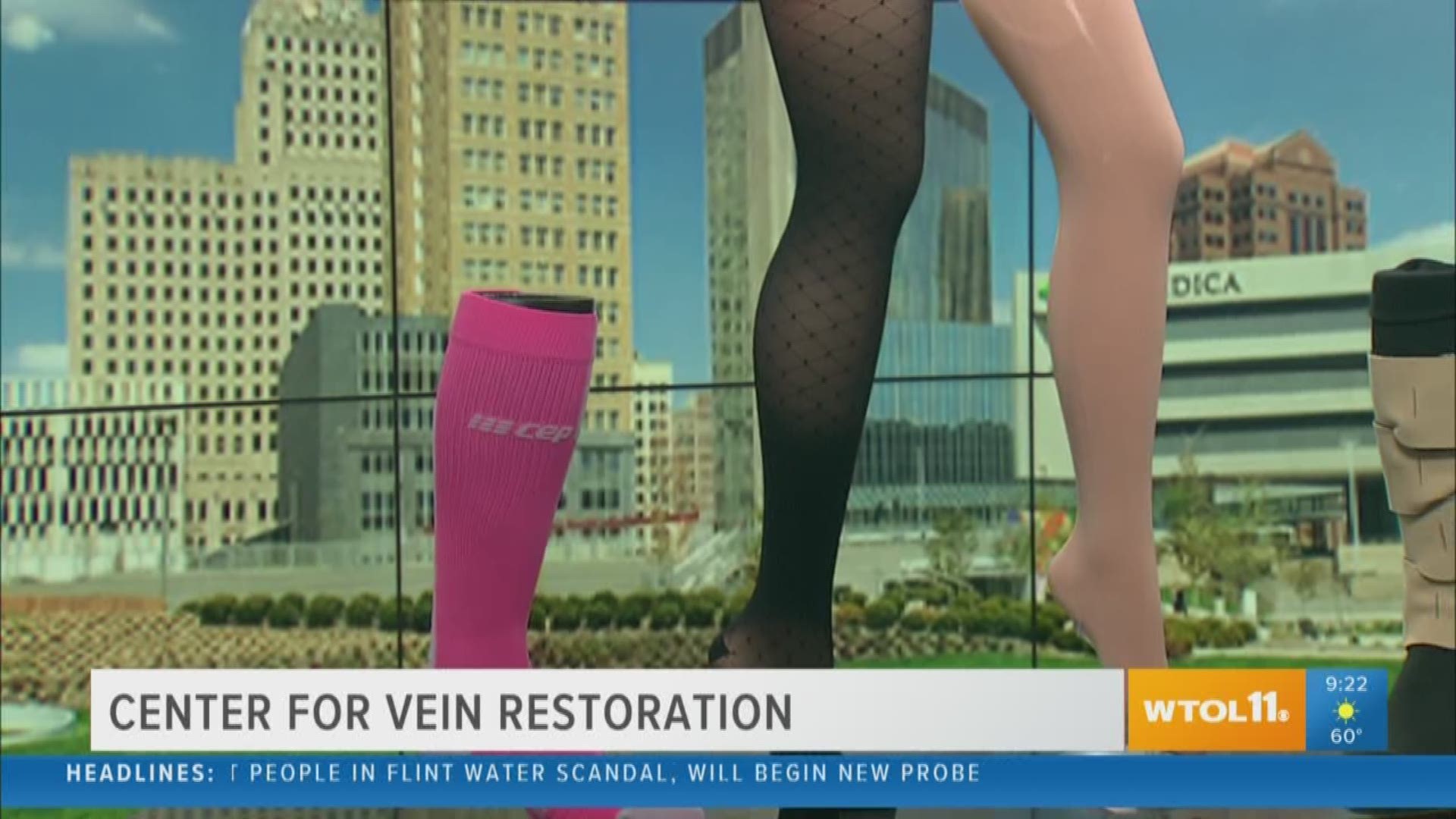 If you stand or sit for a long period of time, the Center for Vein Restoration says you might want to think about getting a pair of compression stockings.