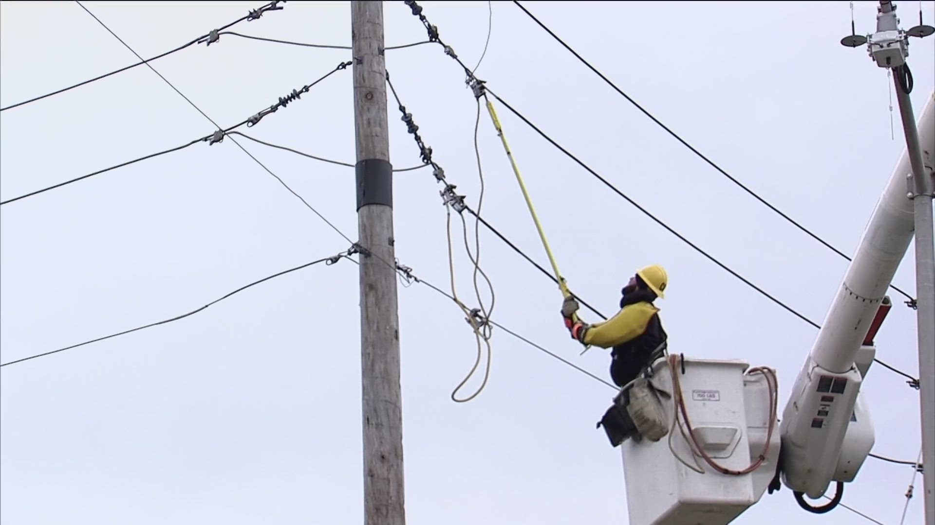 High winds are expected Saturday following an ALERT DAY storm. Here's how power companies are preparing for potential outages.