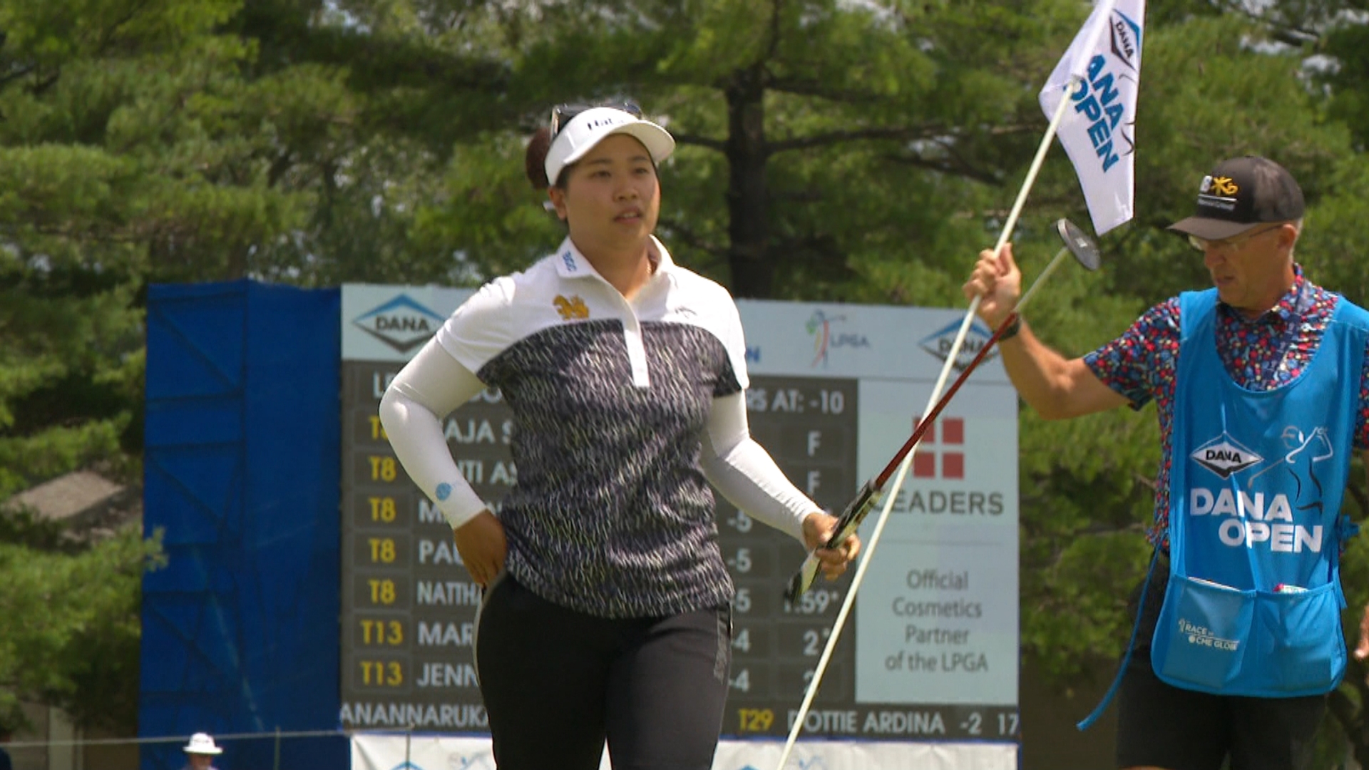 Chanettee Wannasaen, of Thailand, is the leader at -11 heading into the third round on Saturday at Highland Meadows Golf Club.