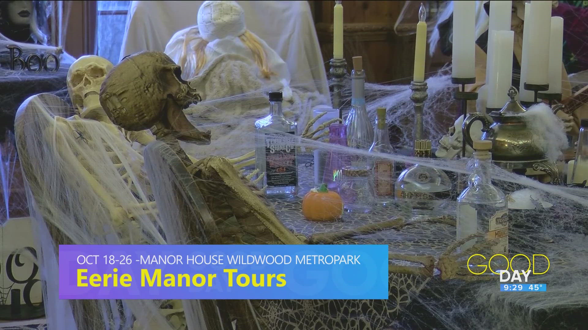 Shannon Hughes talks the 'Eerie Manor Tours' at Wildwood Metropark.