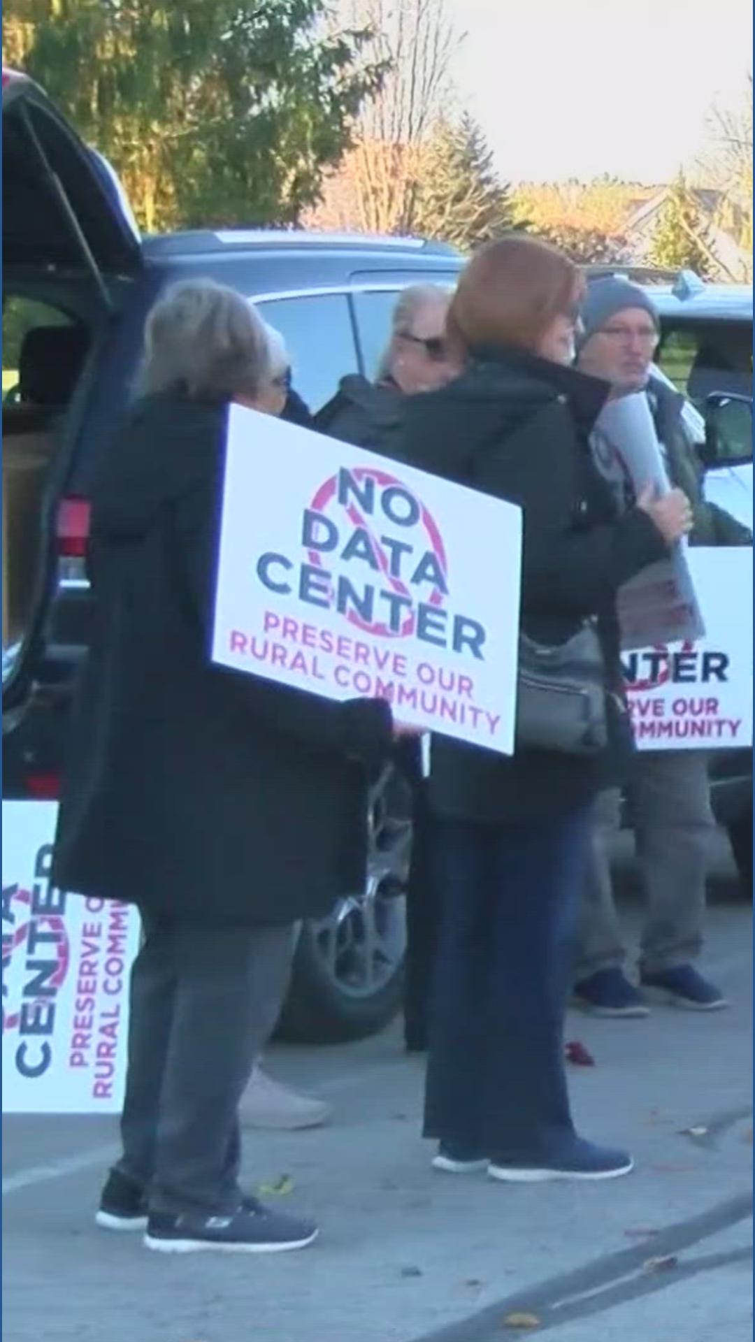 Monclova Township residents protest potential data center development ...