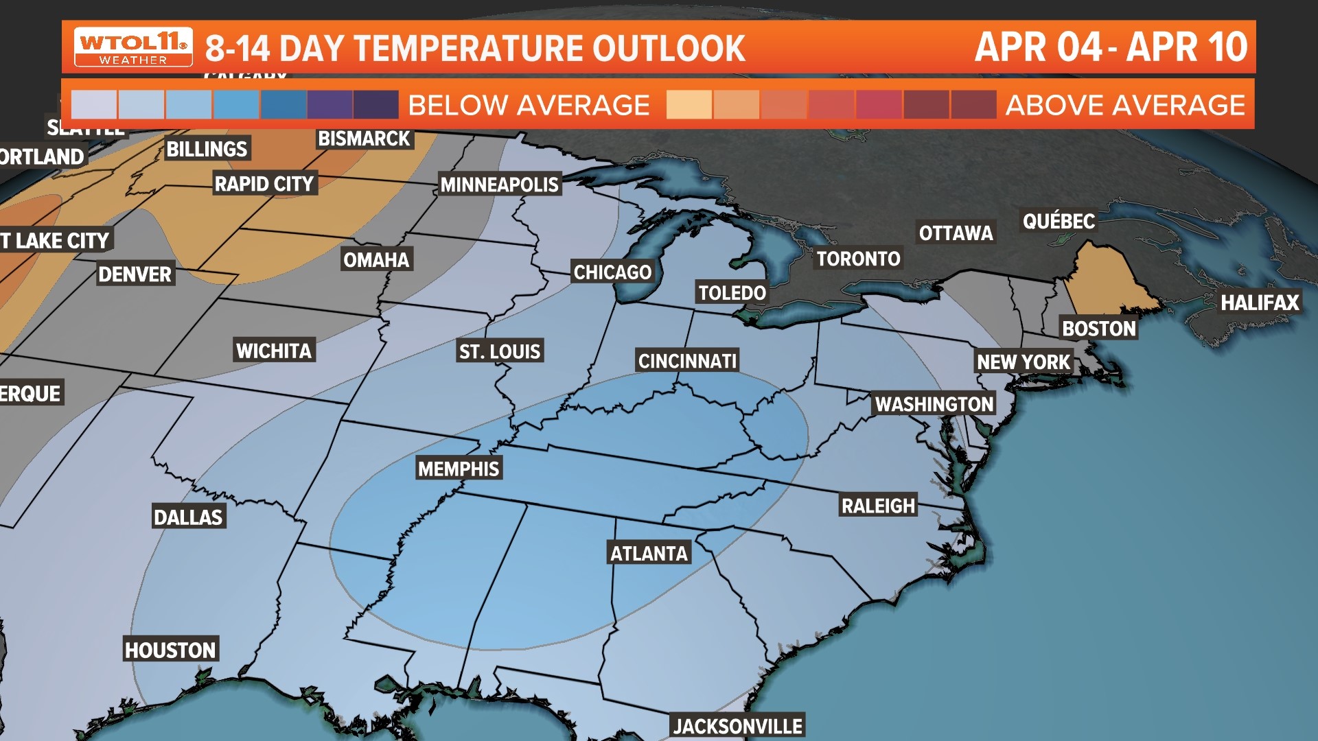 Diane Phillips looks ahead to April to see if warmer weather is in store!