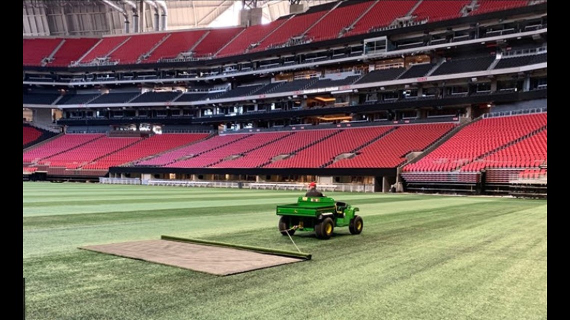 Mercedes-Benz Stadium's artificial turf will be replaced