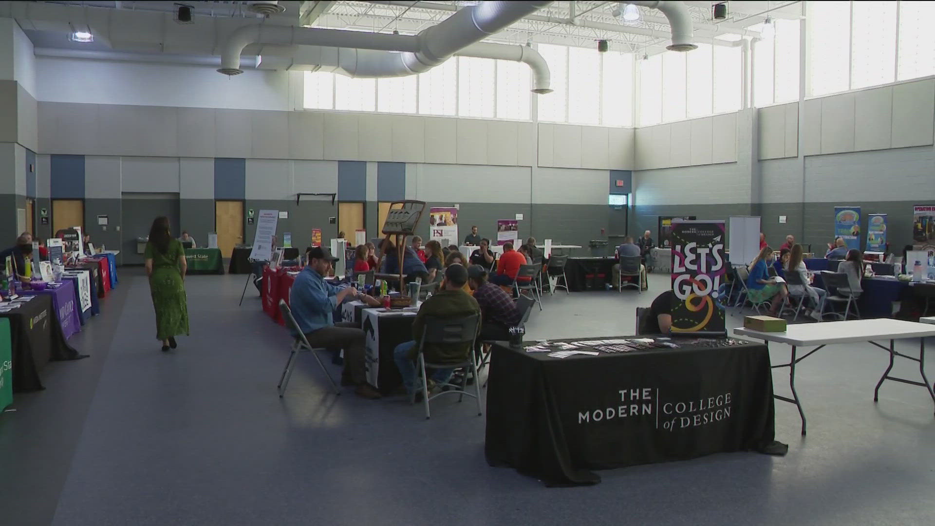 The sessions students could attend range from time management to health insurance, buying a car, getting help with resume writing and more.