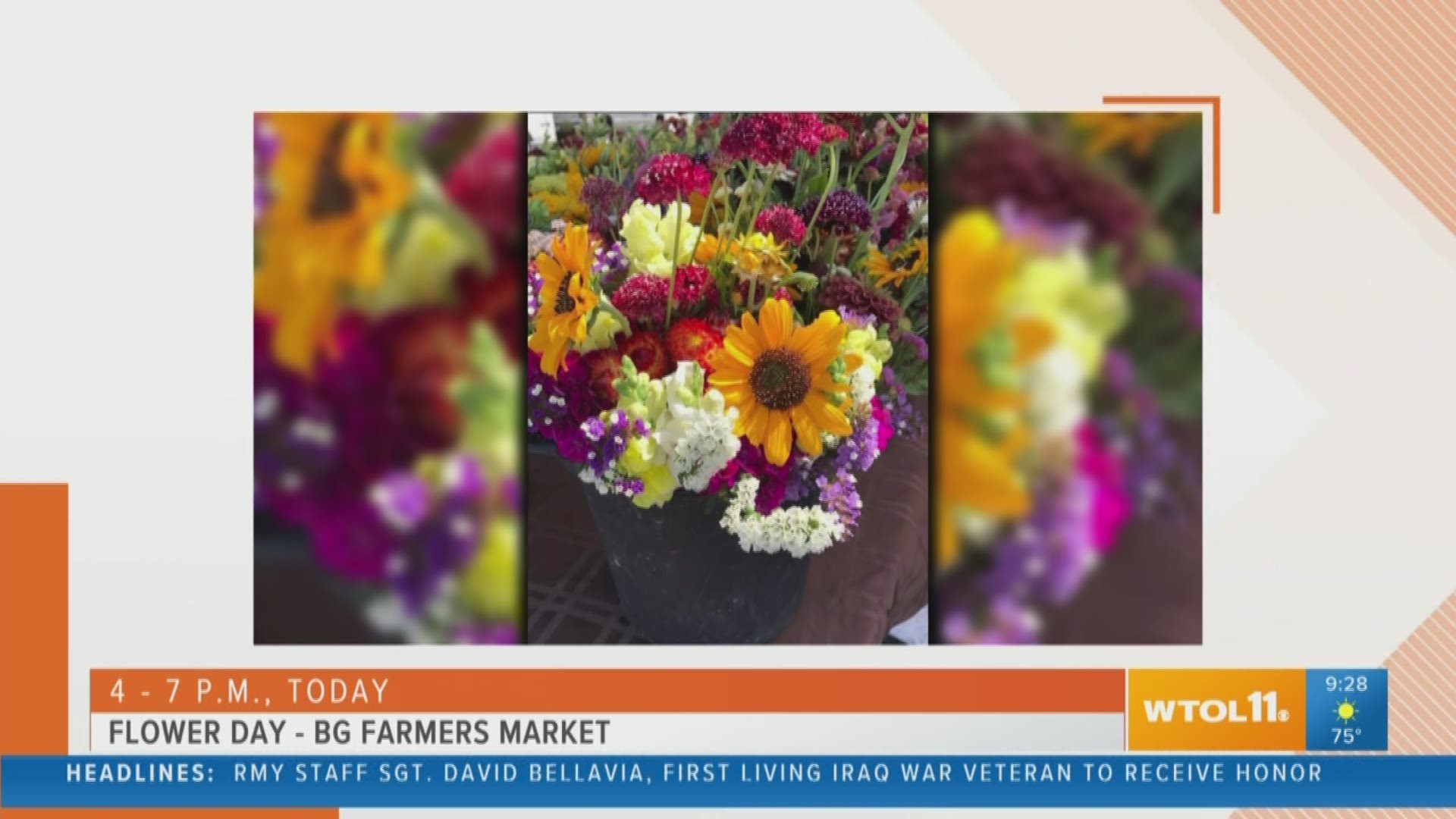 Get flowers, fruit and lots of other good stuff at the Bowling Green Farmer's Market!