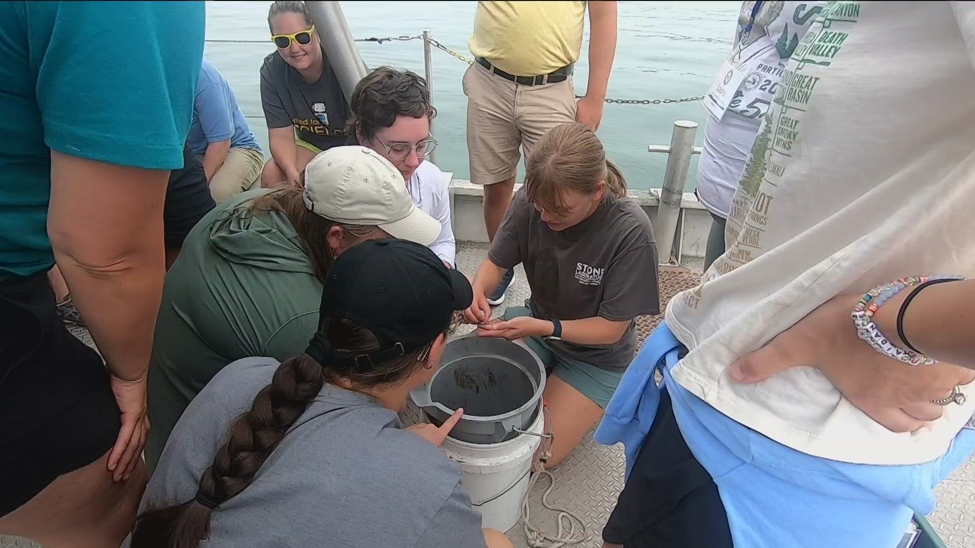 Educators aboard the Lake Guardian get hands-on opportunities to explore Lake Erie and conduct critical research while on the water.