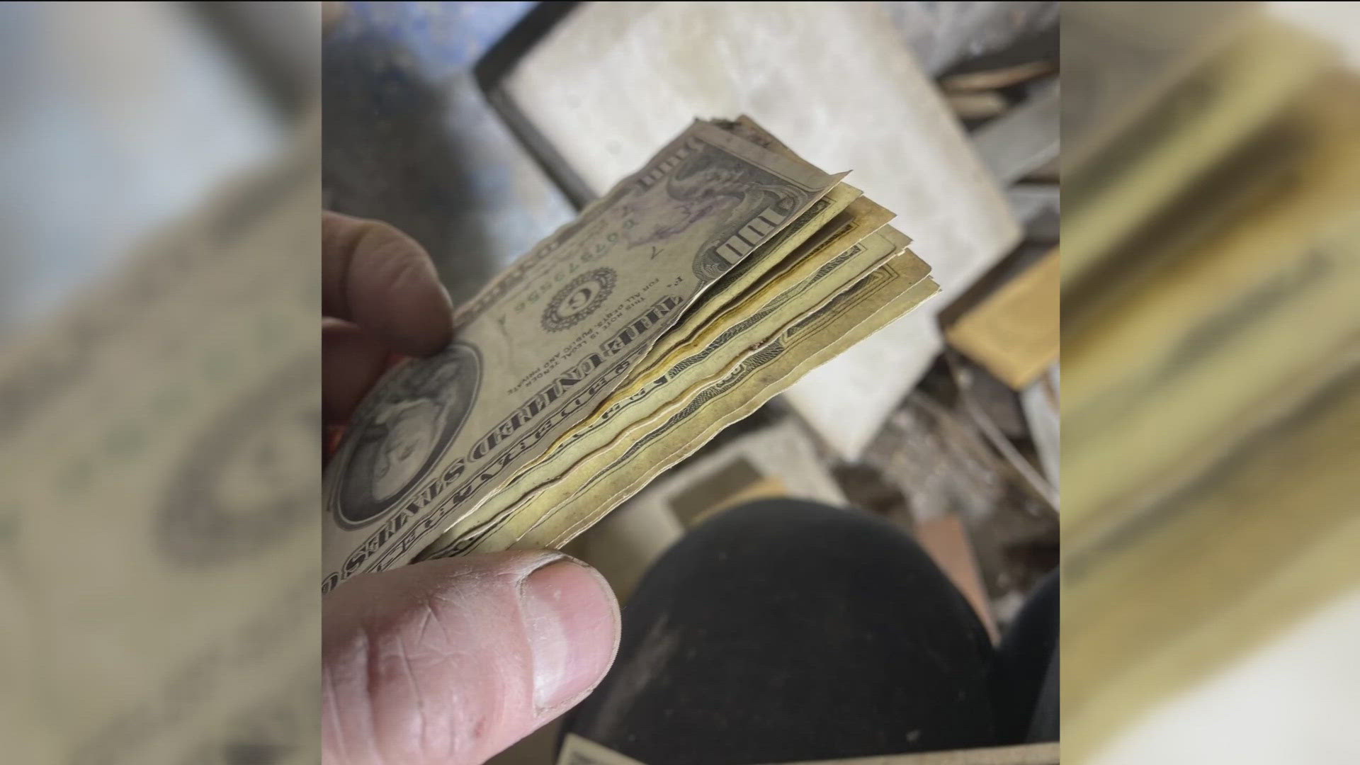 Toledo man finds 10,000 cash buried under basement