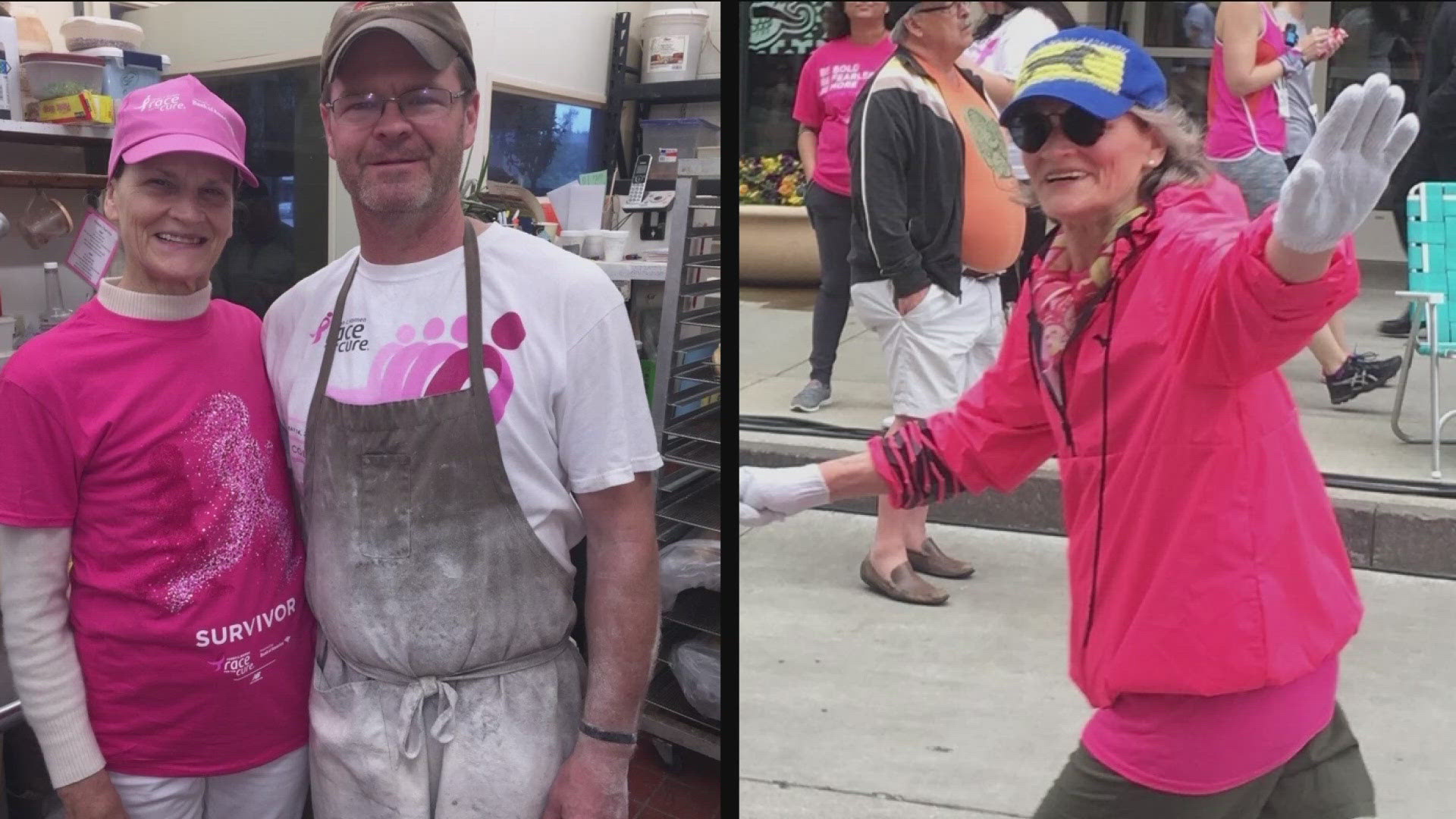 At Fort Findlay Coffee and Doughnut Shoppe, proceeds from Komen Square donuts are donated to its Race for the Cure team.