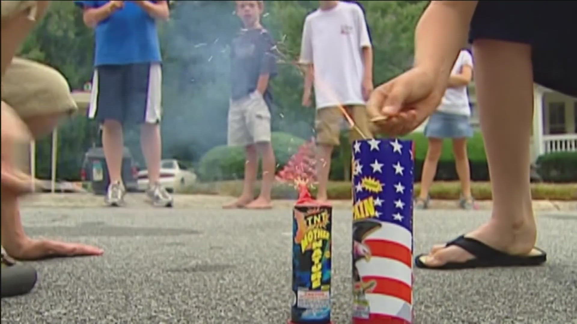 The only legal kind of fireworks you can use in Toledo are novelty items like poppers - smokes - snaps and sparklers.