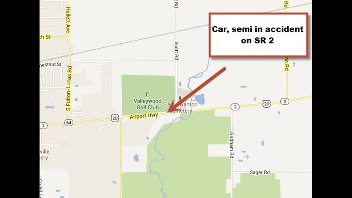 Fatal Head oncrash on Airport Highway in Swanton Township