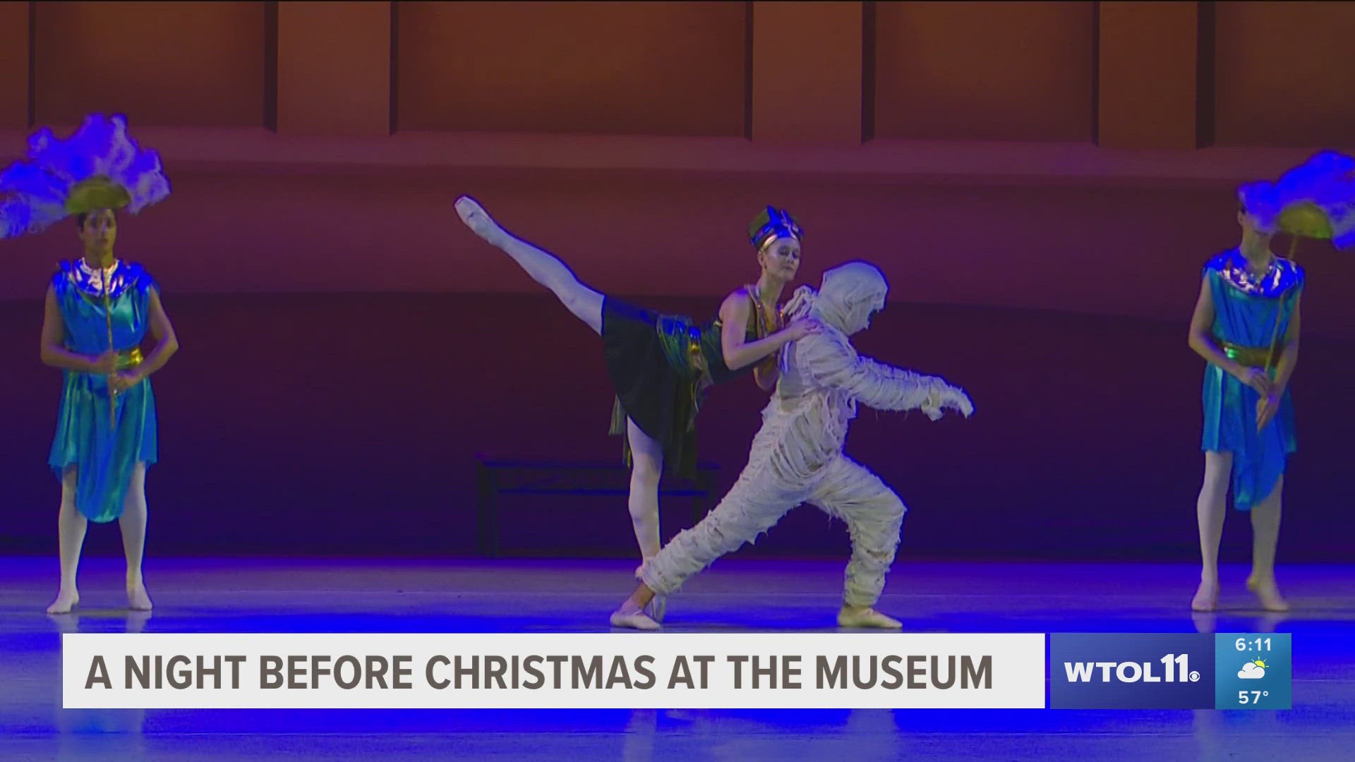 "A Night Before Christmas at the Museum" at the Valentine Theater told the story of a little girl who has a magical adventure in the Toledo Museum of Art.