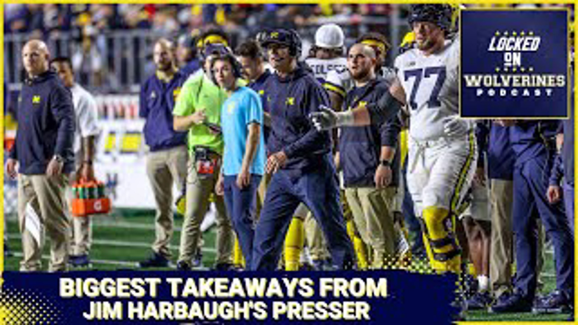 Amorion Walker as a starting QB, what Harbaugh learned about JJ McCarthy last year and why Locked On hopes Michigan's coach is right about the team learning lessons.