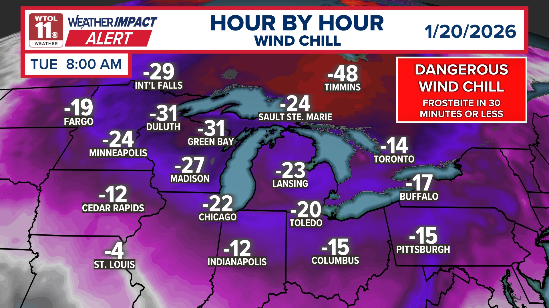 Weather Impact ALERT DAY: Bitter cold and dangerous wind chill ahead ...