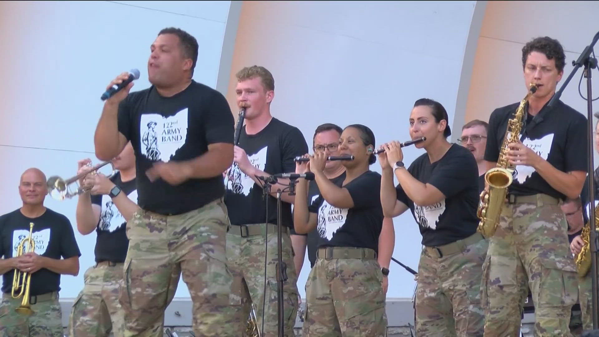 Concertgoers were treated to the sounds of the Army Band at this summer's concert kickoff. 