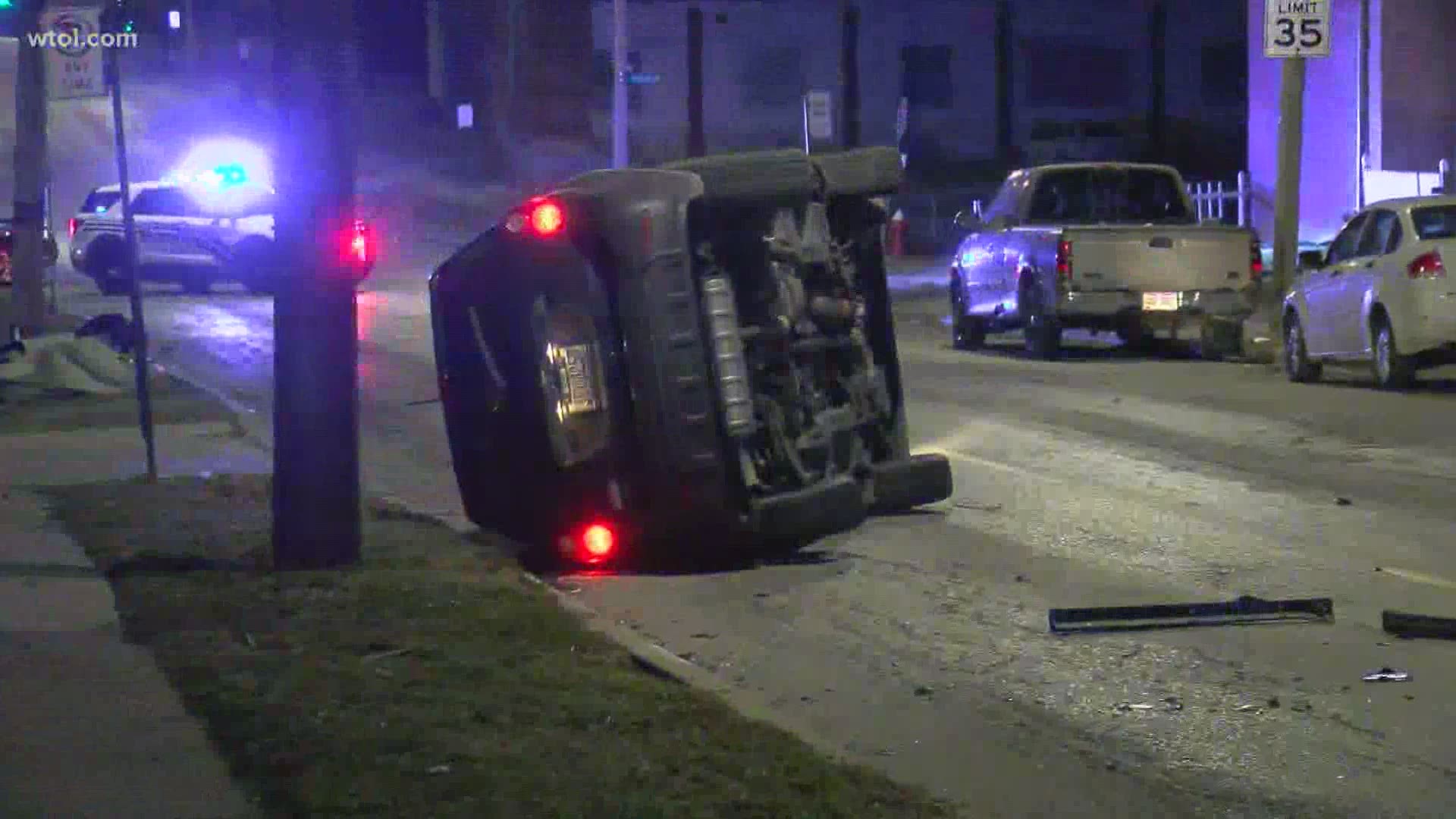 Driver Flees Scene After Crashing Into Parked Vehicle, Flipping Their ...