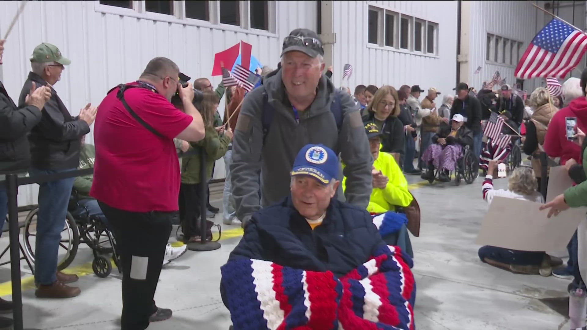 An emotional day ended with a hero's welcome for the veterans on the final Flag City Honor Flight of the year. WTOL 11 photojournalist Jordan Swick shares a recap.