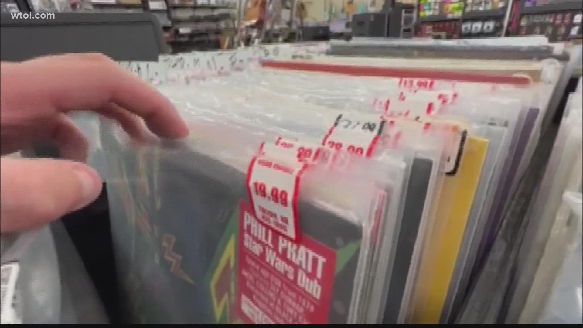 The demand for vinyl records has outgrown the industry's capacity to keep store shelves stocked in Toledo and around the world.