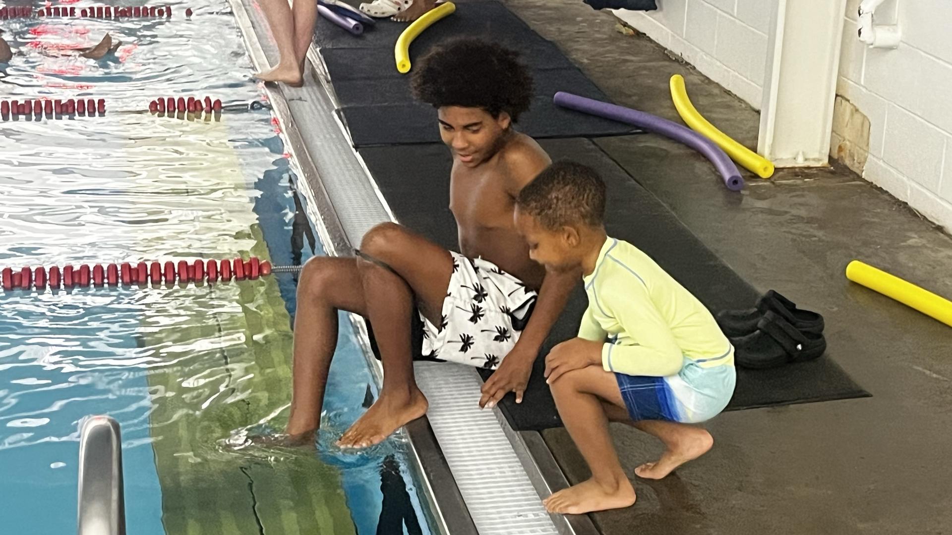 The swimming program offers lessons in Lucas County to children who need to learn how to swim.