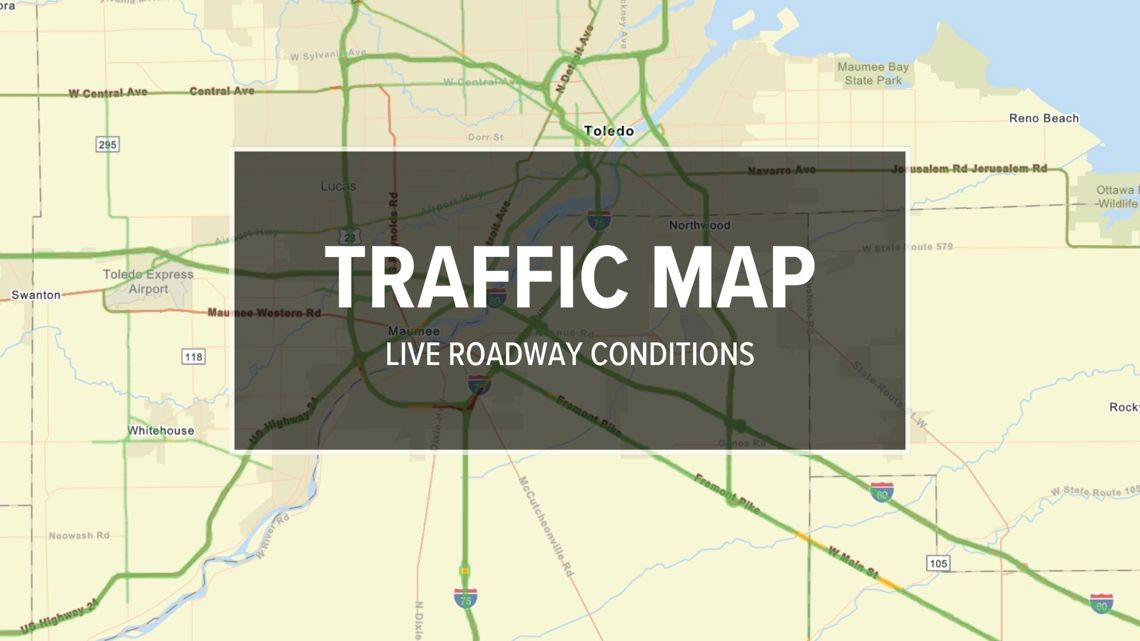 TRAFFIC MAP | Current road conditions in northwest Ohio
