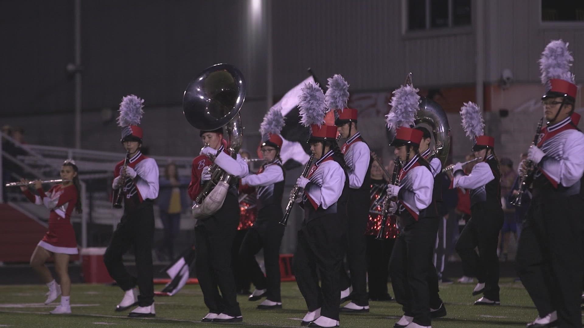 The Bellevue High School Marching Band has a long history of supporting the Redmen with over 40 events a year!