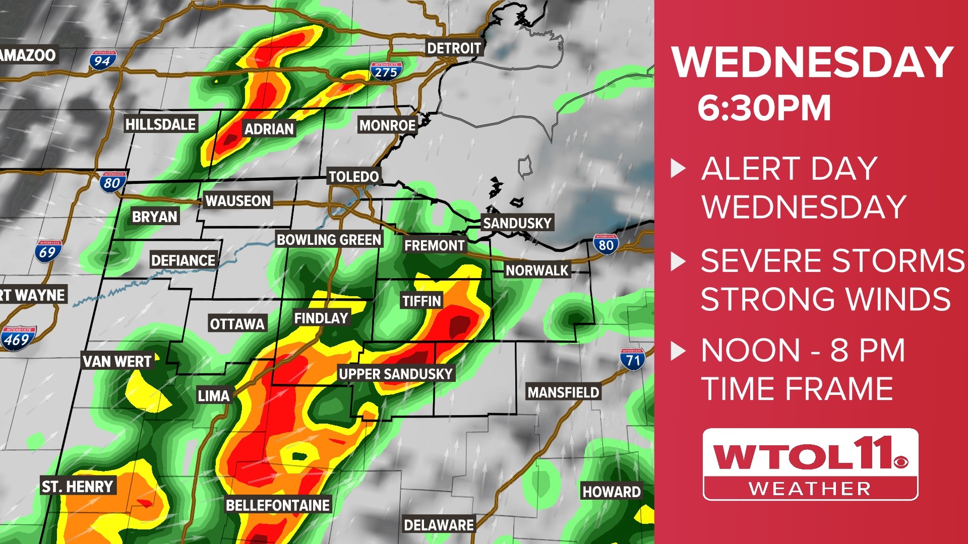 WTOL 11 Weather | Alert Day issued for Wednesday storm potential | wtol.com