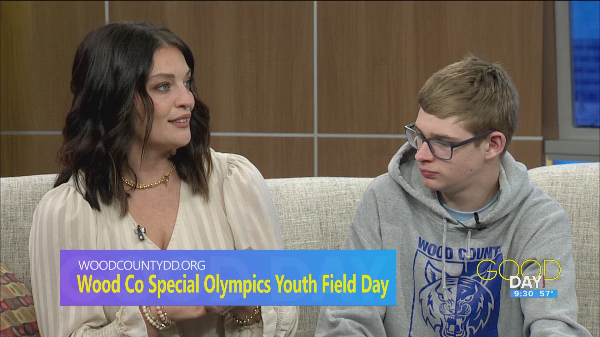 Charese Botjer and AJ Fritz talk the inaugural Wood County Special Olympics Youth Field Day.