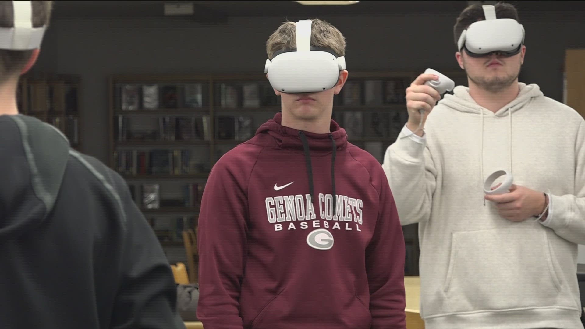 Genoa High School has Meta Quest VR headsets on loan for the school year.