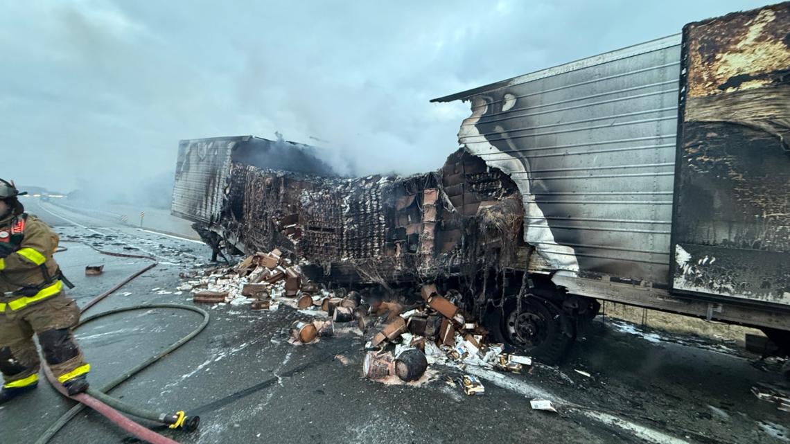 Semi truck catches fire on Ohio Turnpike | wtol.com