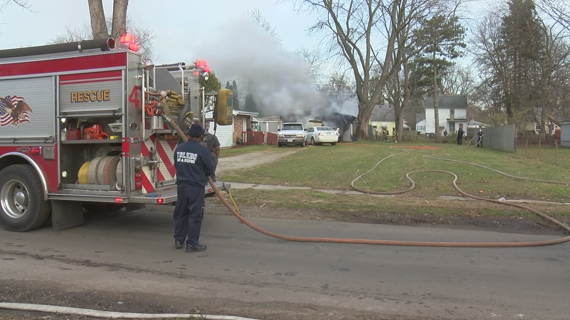 According to Toledo Fire and Rescue, no one was injured in the fire.
