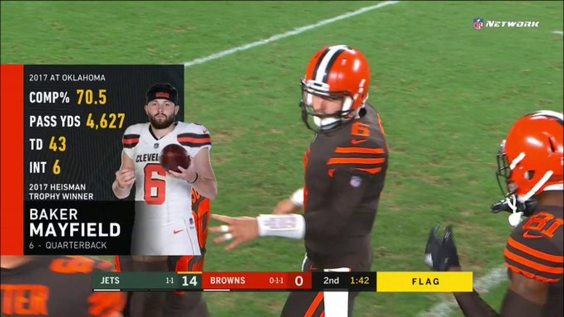 New York Jets fall to Baker Mayfield-led Cleveland Browns, 21-17