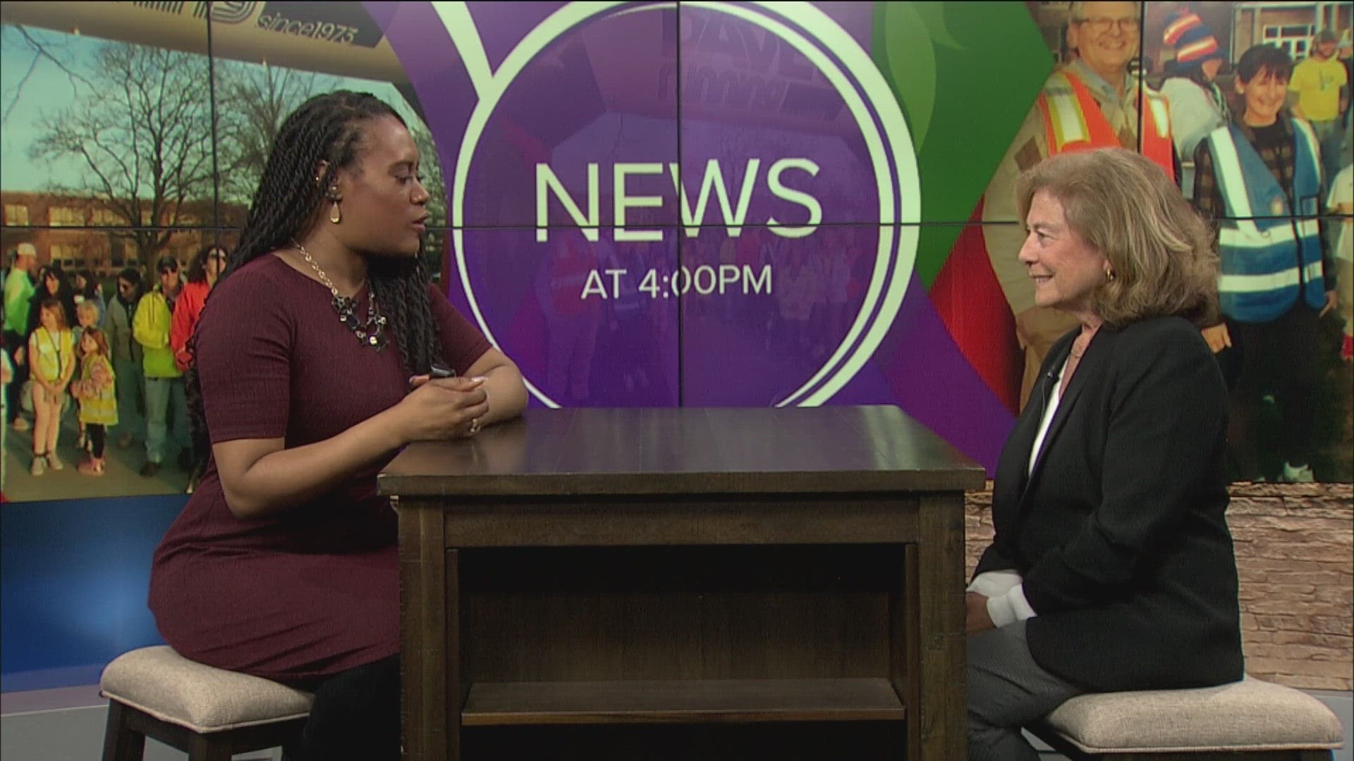 Pedestrian Safety Week Coordinator Lori Dixon talked with TaTiana Cash about strategies to keep everyone safe while walking or driving.