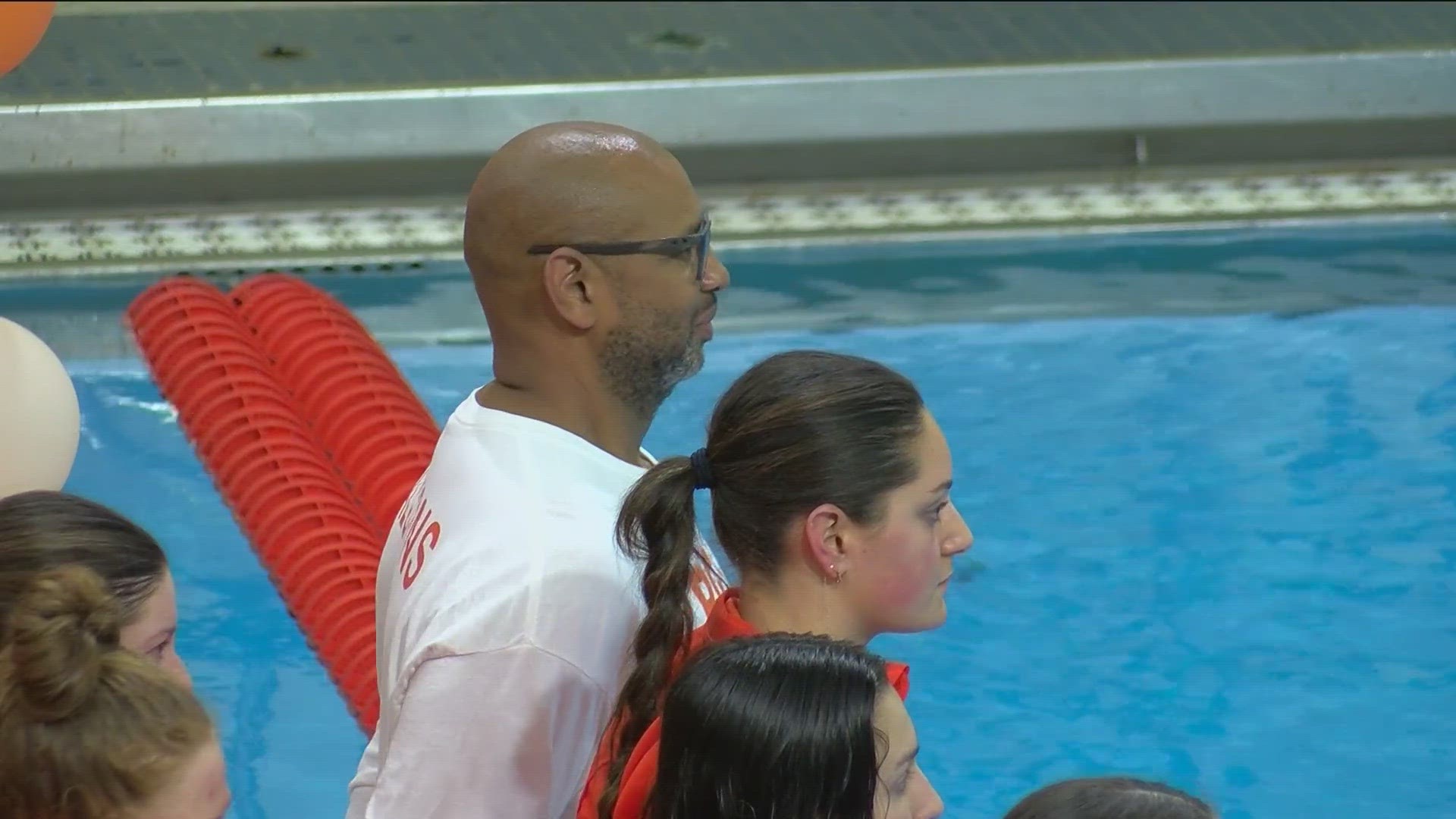 Rickey Perkins got into the world of swimming after his father died by drowning in a boating accident.