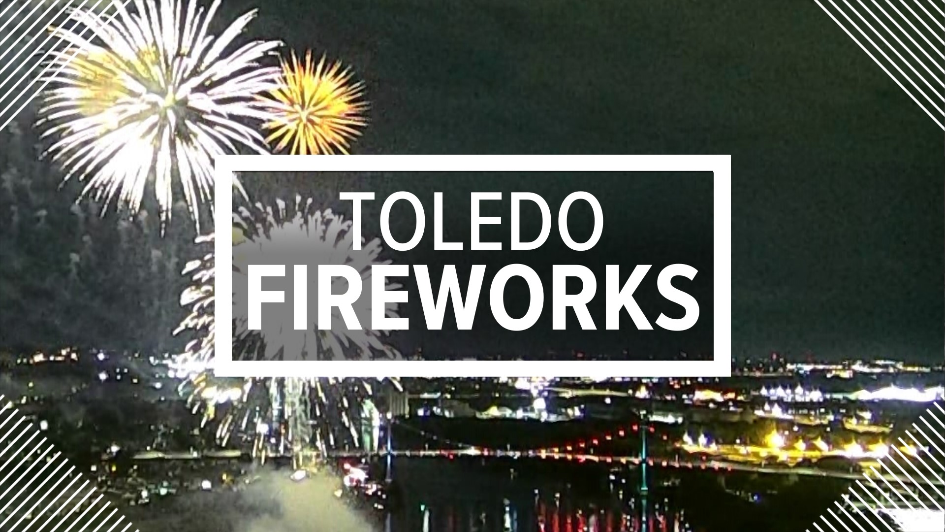 The city of Toledo set off its annual fireworks display Saturday, July 1, along the Maumee River.