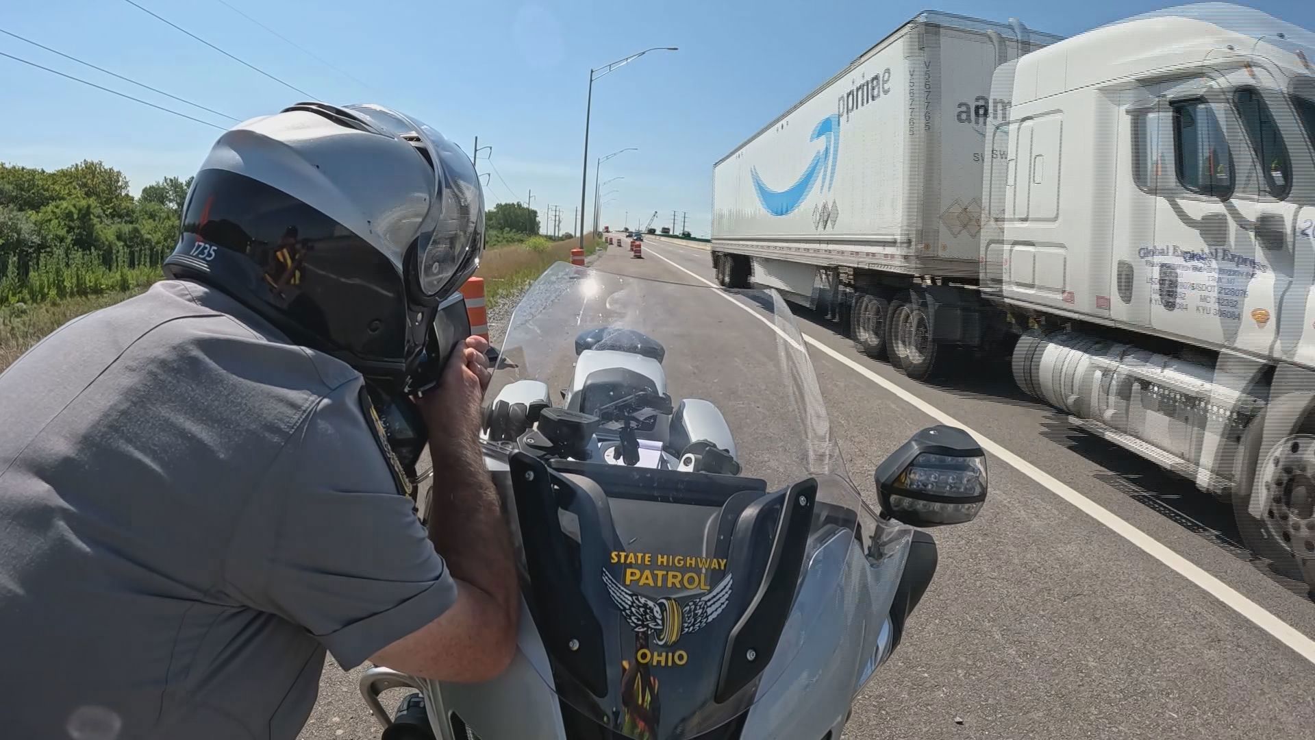 The motorcycle unit spent a week in northwest Ohio, enforcing traffic laws in construction zones.