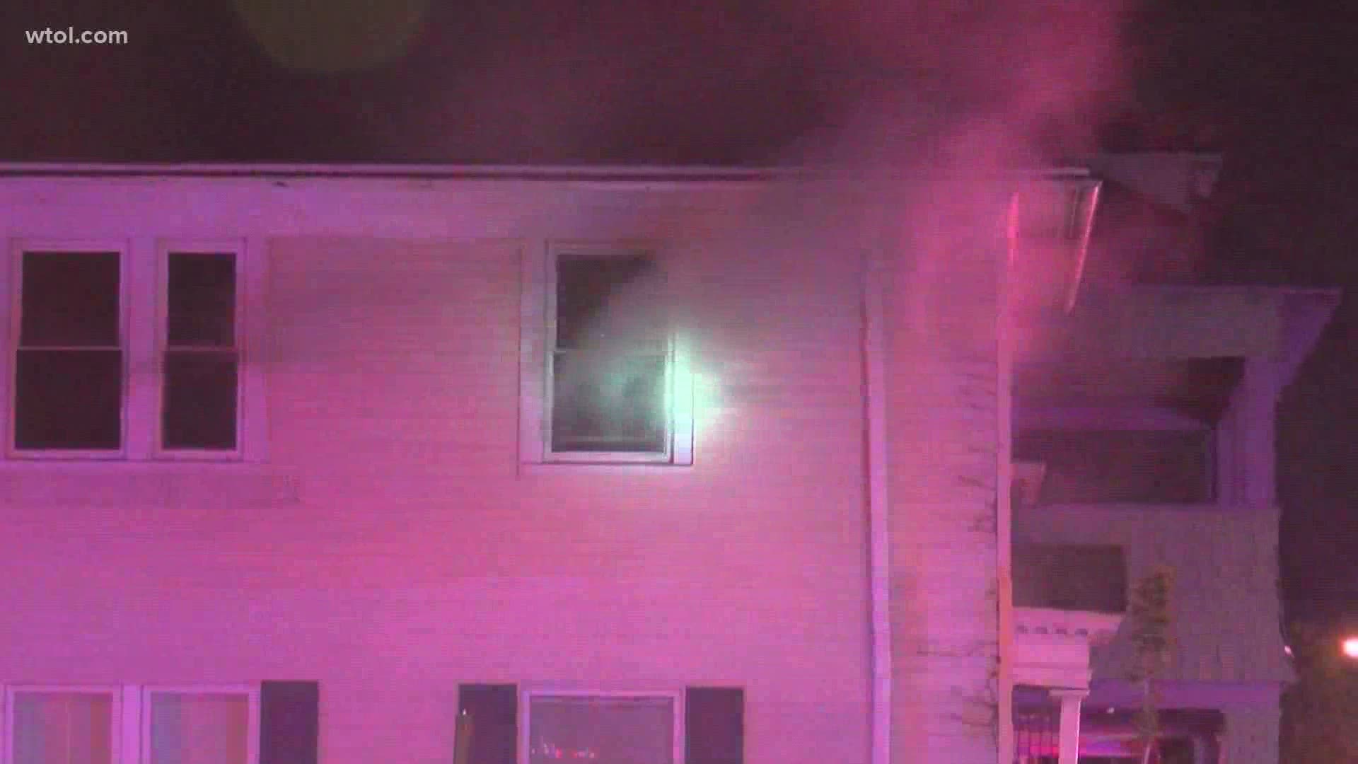 Nobody was home when the fire broke out around 3 a.m. on Dorr and Parkside.